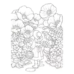 My Coloring Postcard Book: Story Of The Forest Girl -Books Sales Store ca4972f5f3084212b20ec119efb42118.jpg